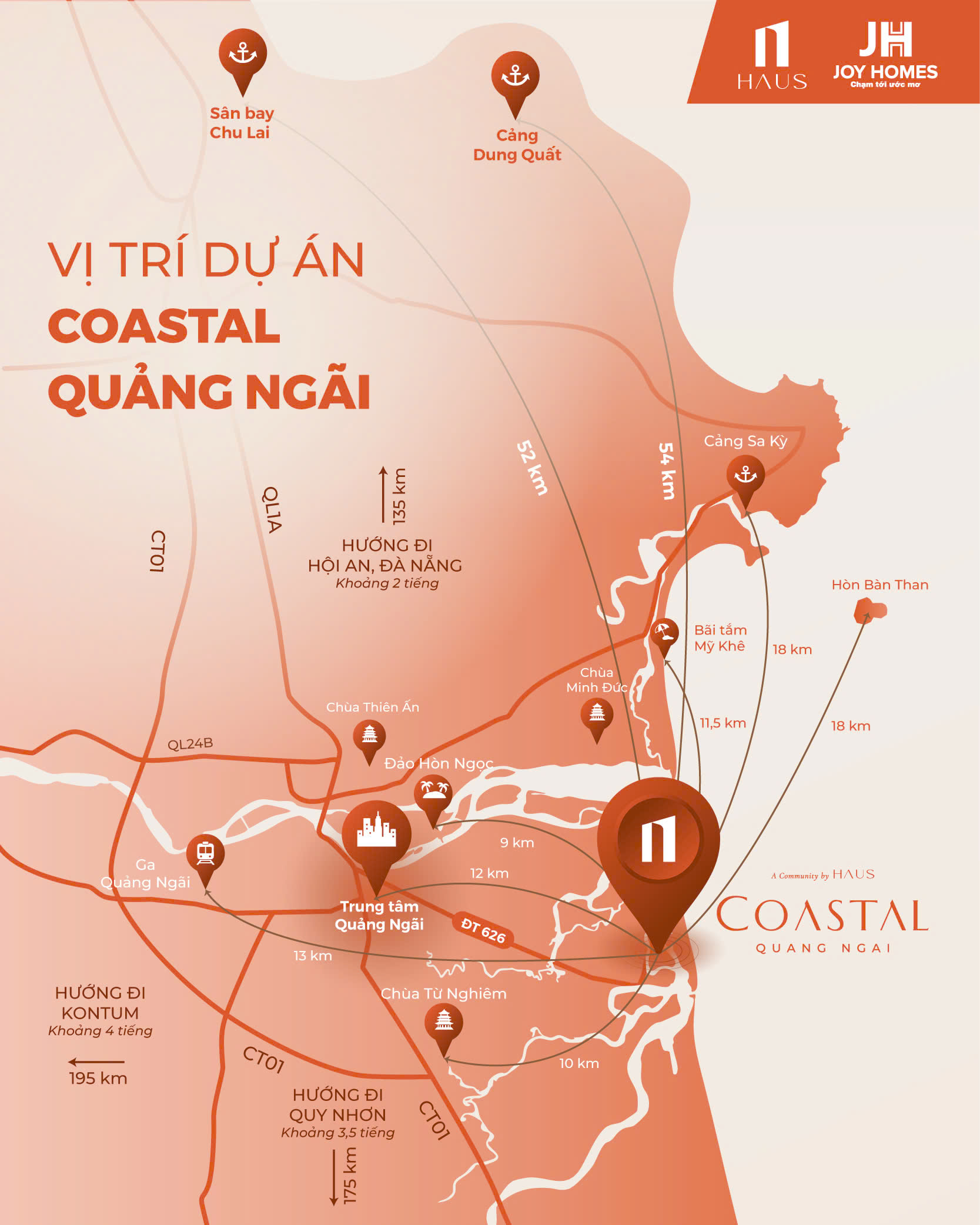 Bản đồ vị trí Coastal Quảng Ngãi
